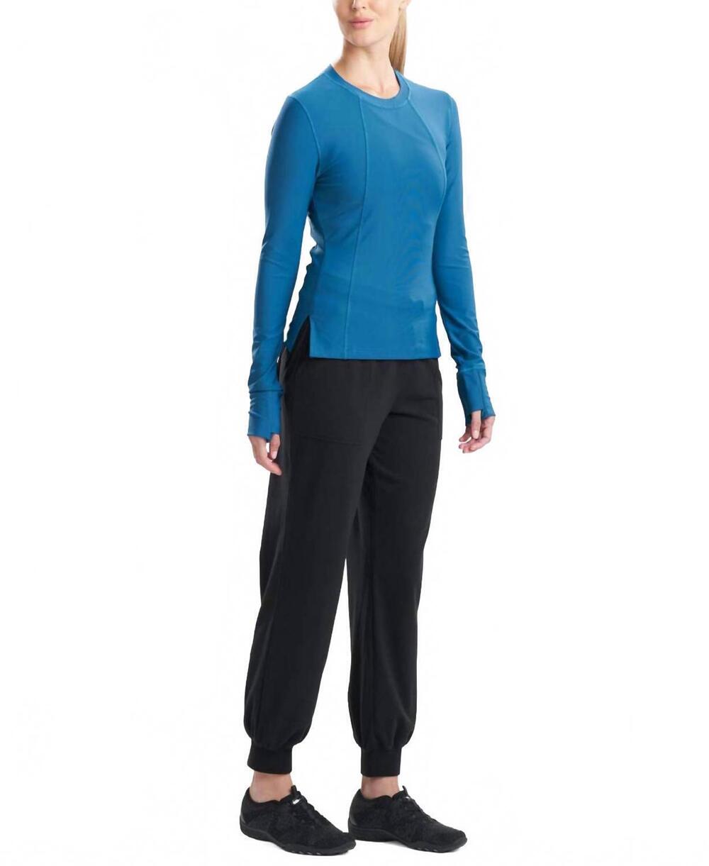 NEW NATORI solstice long-sleeve top in dark teal